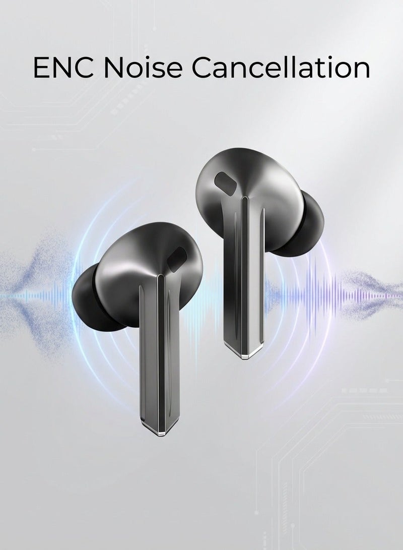 OALE iBuds3 Pro True Wireless Earbuds, Bluetooth 5.4, ENC Noise Cancellation, Clear Calls, Siri Support, Touch Control, Up to 30H Playback - Image 3